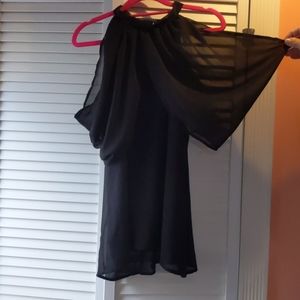 Blouse with over sleeves